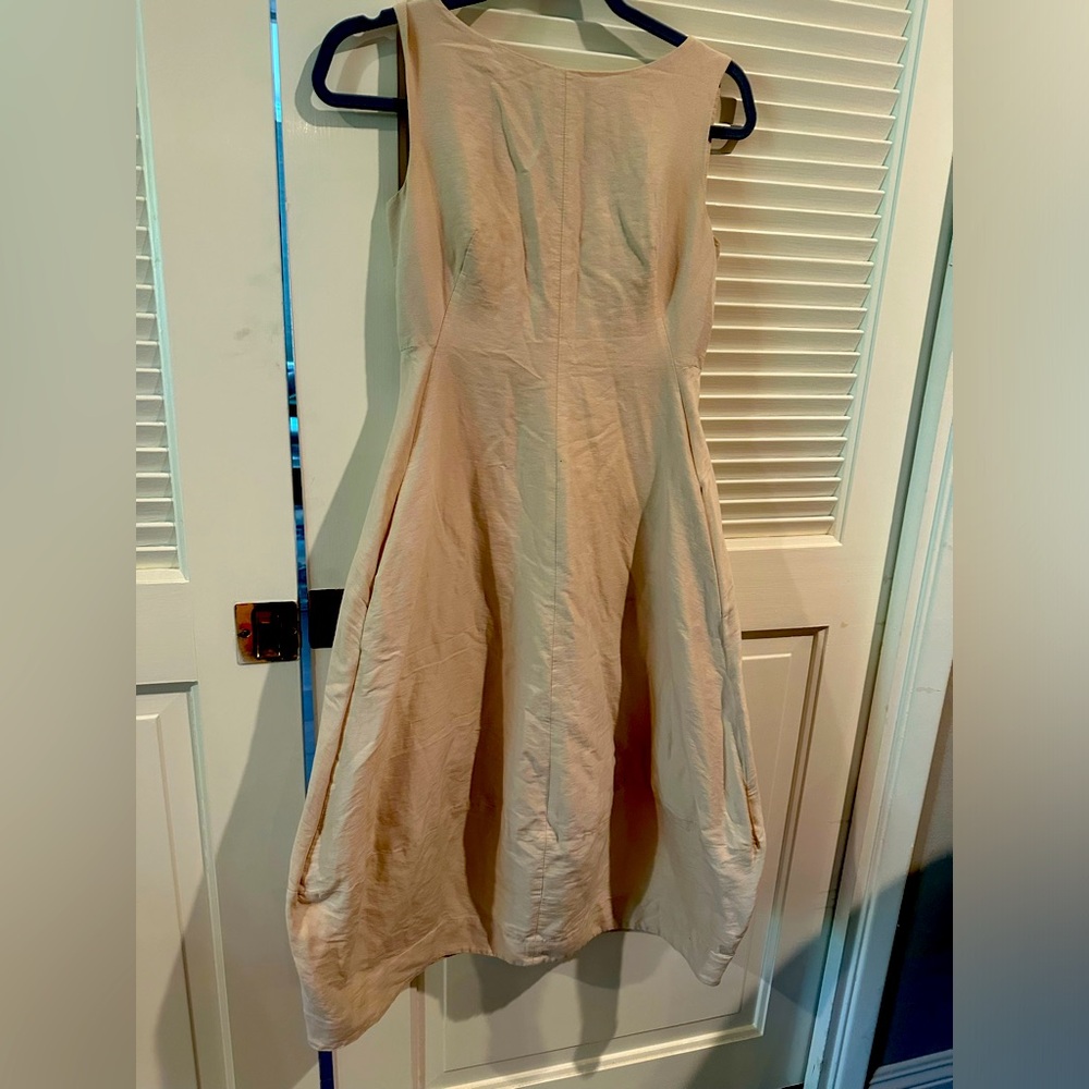 Beige Ballon dress